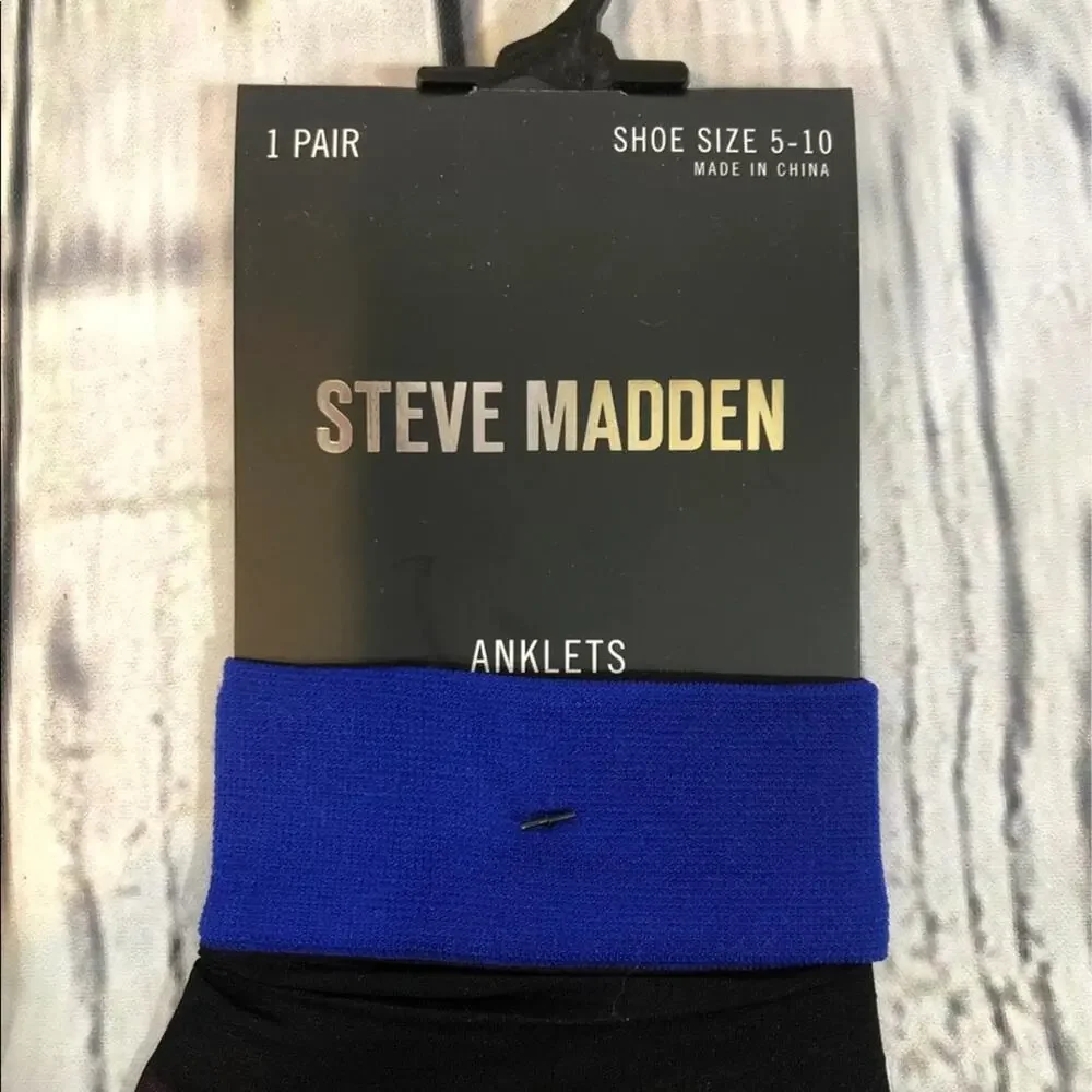 NWT Steve Madden Retro 70's  colorful Disco ankle socks 7 pairs